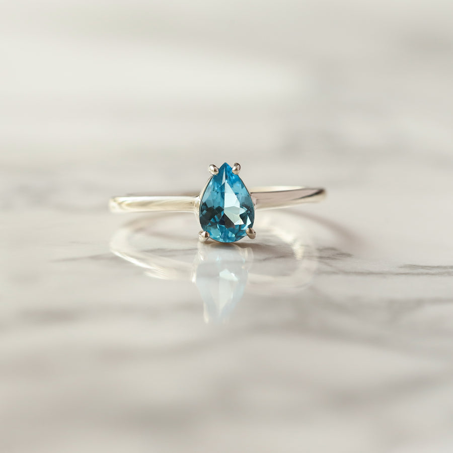 Armand Swiss Blue Topaz Ring