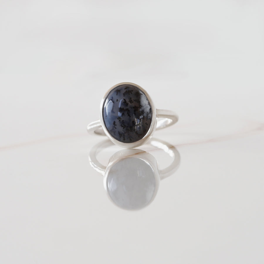 Oden Dendritic Opal Ring