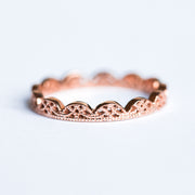 Fiona Scalloped Lace Ring