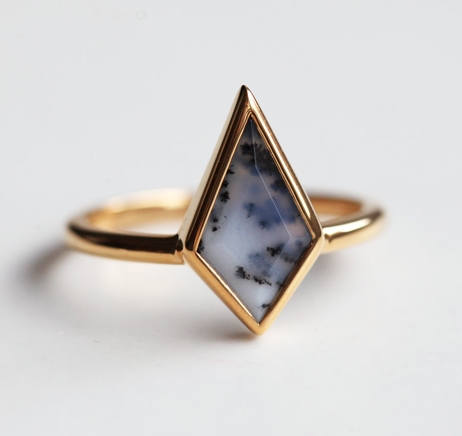 Glenn Dendritic Opal Kite Ring