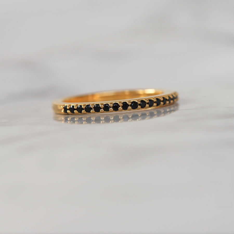 Ariana Black Spinel Ring