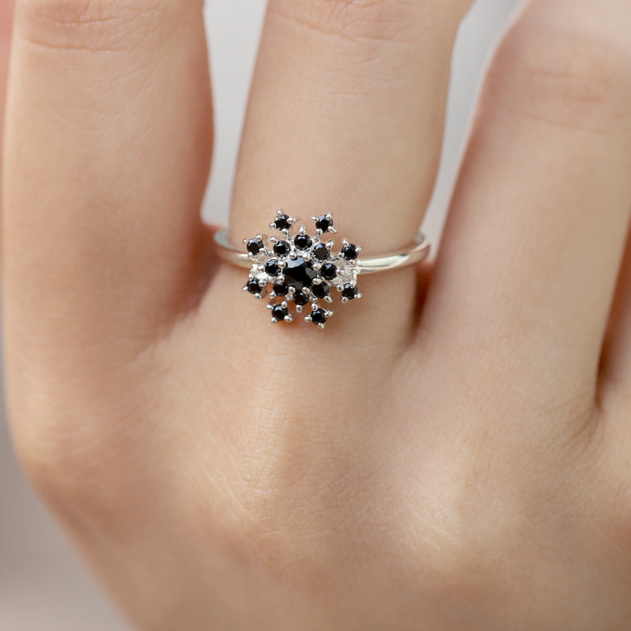 Clare Black Spinel Ring