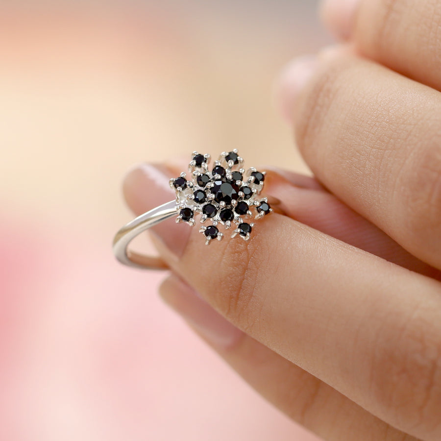 Clare Black Spinel Ring