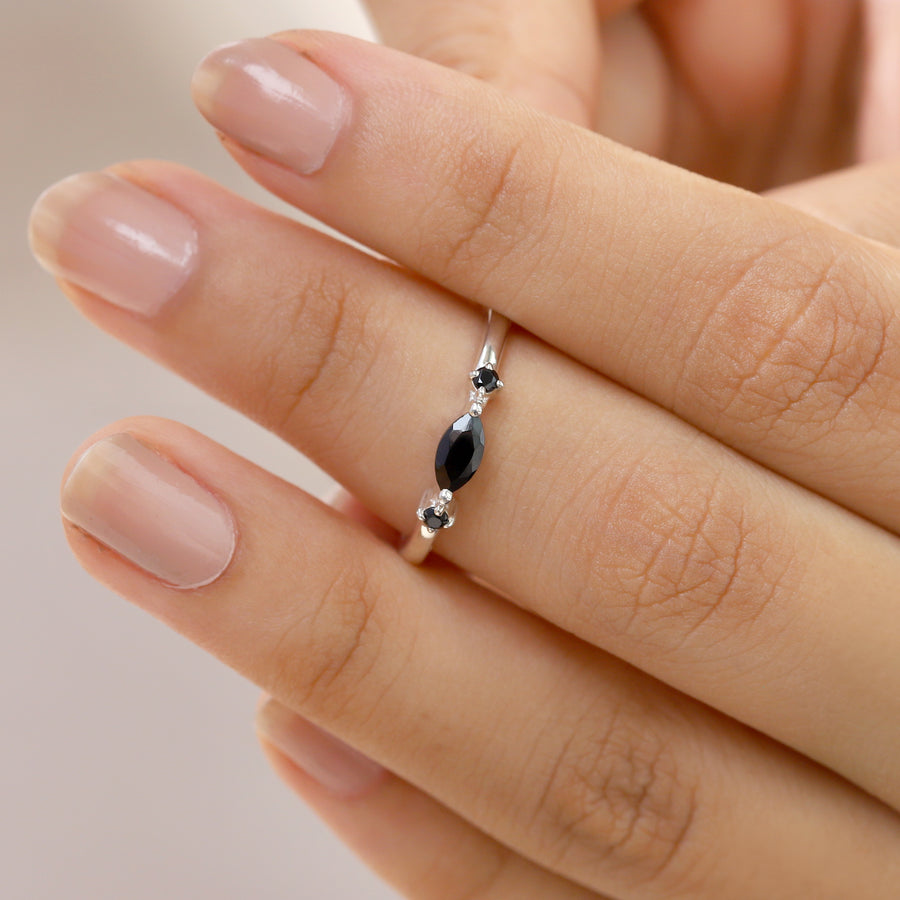 Giotto Black Spinel Ring