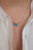 Doris Oyster Turquoise Baguette Necklace