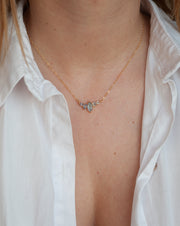 Adeline Labradorite Cluster Necklace