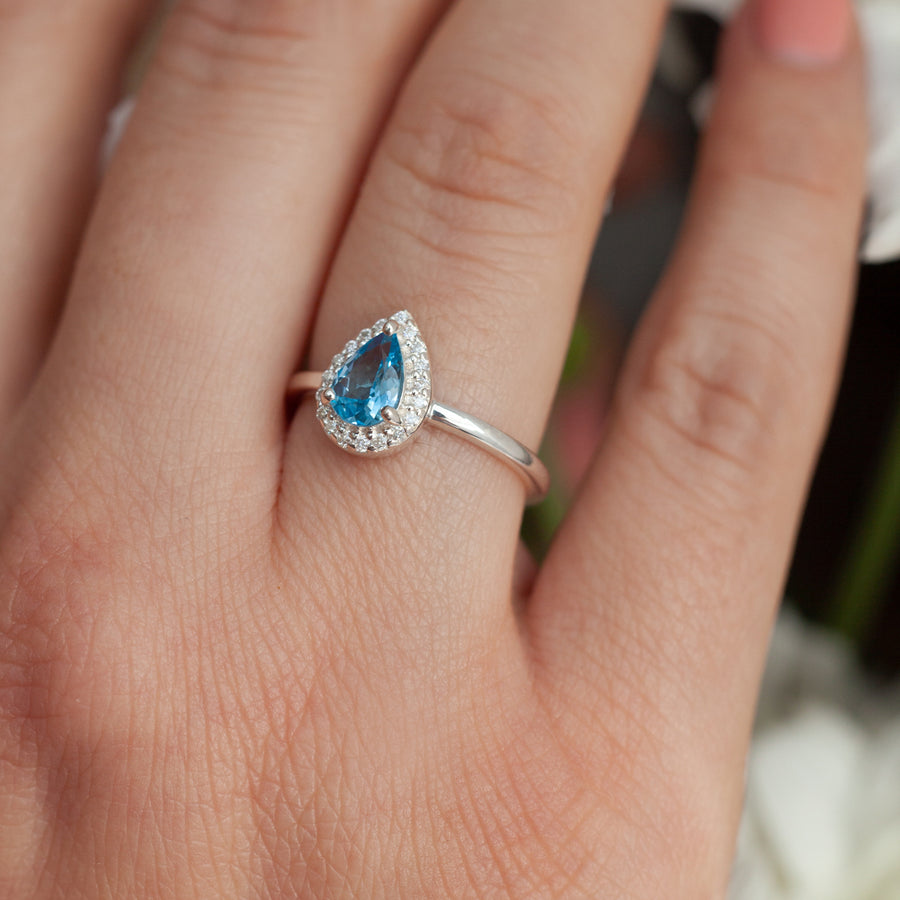 London Blue Topaz And Diamond Fashion Ring #105420 - Seattle Bellevue |  Joseph Jewelry